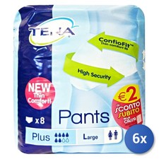 6X Tena Pants Plus