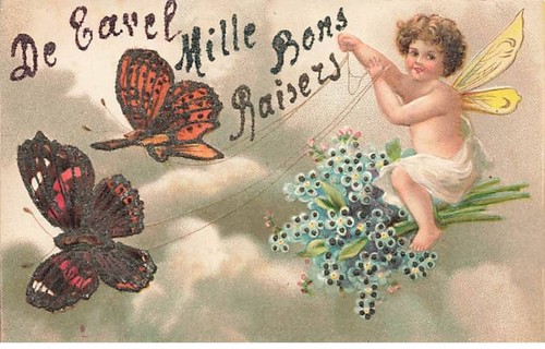 Carte gaufrée clapsaddle - carte,