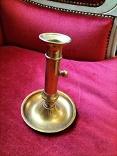 ANCIEN BOUGEOIR A POUSSOIR LAITON 