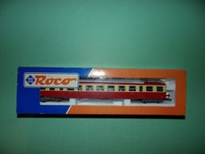 ROCO remorque d'autorail XR ABD DECAUVILLE + éclairage rouge/crème 44627 NEUF (b