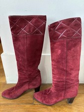 CELINE Bottes vintage en Daim