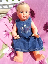  robe jeans   pour bébé 3 mois ou poupée reborn,baigneur 55/60cm