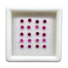 20 Pièces Naturel Rubis