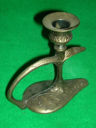 Bougeoir laiton travaillé - en,