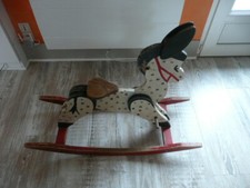 Cheval en Bois à Bascule Ancien