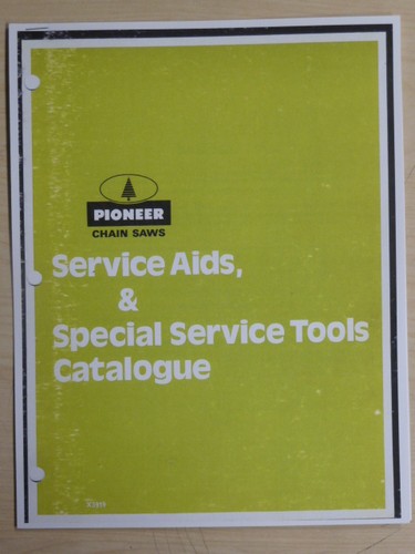 Pioneer chainsaw service aids - pioneer,
