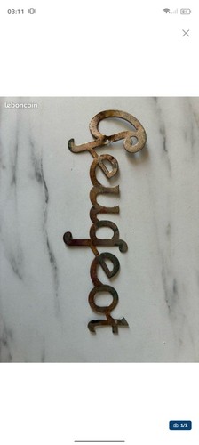 Rare plaque peugeot type - rare,