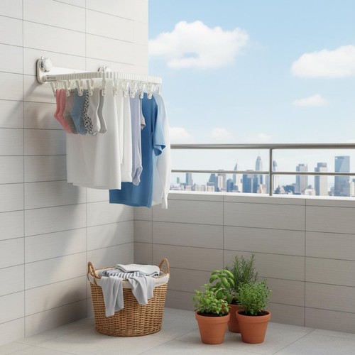 Séchoir linge mural - à,