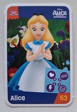 Carte jeu Disney Jouons, rêvons Auchan 2024 n° 53 Alice au pays des merveilles