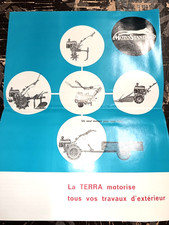 AGRICULTURE MOTOCULTURE BROCHURE PUB MOTOCULTEUR LA TERRE MOTOSTANDARD VERS 1970