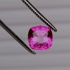 Saphir rose foncé de 9 mm de