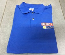 POLO BLEU BARMAN MANCHES COURTES STAFF BIERE BEER BIER PELICAN PELFORTH TAILLE L