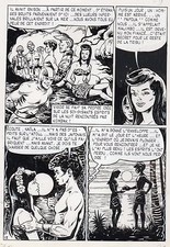 GIORDAN : VIGOR L'ATOLL TABOU PLANCHE ORIGINALE AREDIT PAGE 17