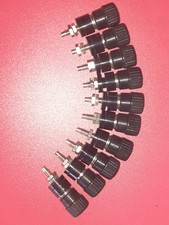 11x Chassis Embase borne fiche banane femelle Noir