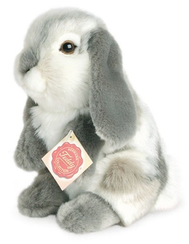 Lapin assis gris - lapin, par