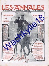 Les annales n°1651 du 14/02/1915 Joffre Généralissime Hansi
