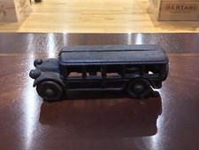 Antique/Vintage Original Cast Iron  Bus With Original Paint