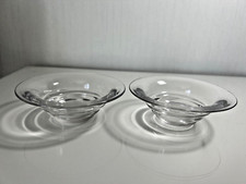 Superbe ensemble 2 petites coupelles pour bougies ou autres en verre