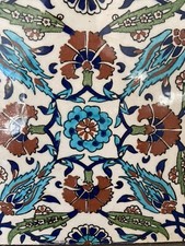 IZNIK CARREAU FAIENCE fin 19e