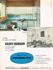 PUBLICITE ADVERTISING  1960   SAINT-GOBAIN   briques de verre PRIMALITH
