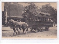 PARIS: les transports à paris, tramways à traction animale - très bon état