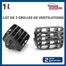 Grille D'Aération Milieu Gauche + Droit Prévu pour Clio 2 Thalia 1 Noir