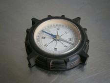 BOUSSOLE METAL CAOUTCHOUC St PNEU DECO JEUX JOUET ANCIEN SCOUT SCIENCE 