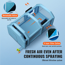 Cabine De Peinture Gonflable Tente Peinture Auto 8X4,5X3,3 M 2 Souffleurs