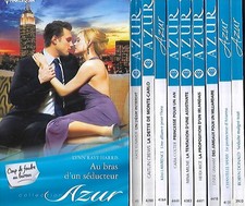 Lot x 10 Harlequin Collection AZUR numéros 3418 à 4491-10 titres romances