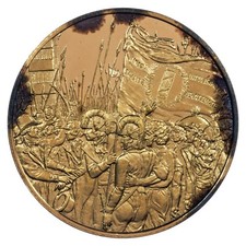 France médaille - Révolution Française - Sans-culottes à la Convention - vermeil