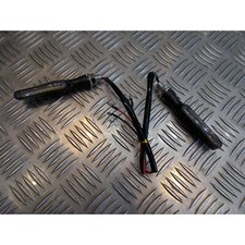 2 x clignotant orange 12 led universel adaptable pour moto scooter quad