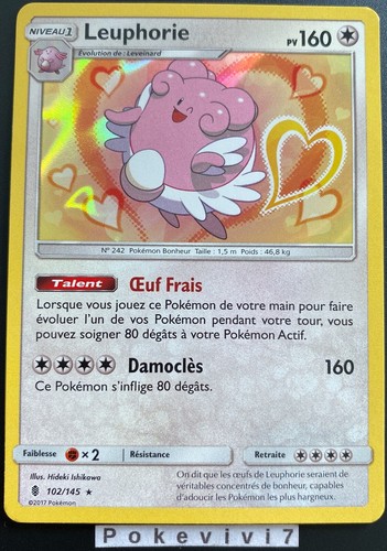 Carte pokemon leuphorie - carte,