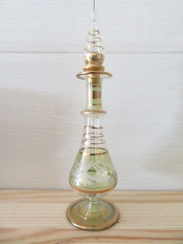 Flacon parfum egyptien vert - parfum,