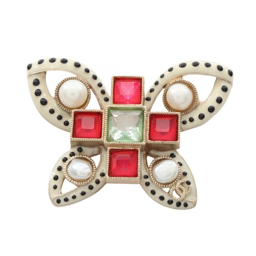 Broche papillon marque chanel - broche,