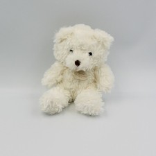 Doudou peluche ours blanc