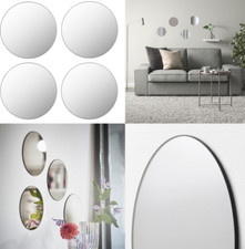 IKEA FARGEK Miroir Mural Décoratif Gris, 20 cm 7 7/8" FÄRGEK Neuf (PAQUET DE 4)