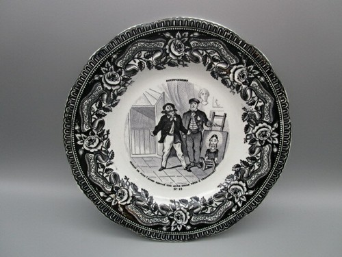 Assiettes parlantes 19eme