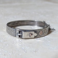 Bracelet ancien argent massif - ancien,