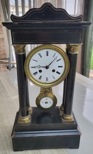 ancienne pendule clock horloge regulateur carillon à colonnes Napoléon III