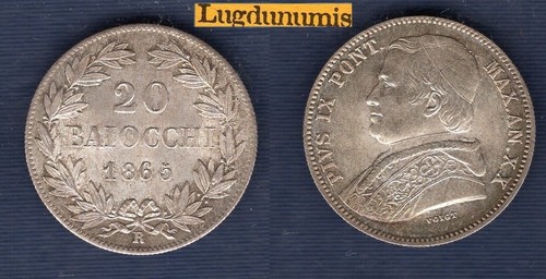 Vatican baiocchi 1865 xx - 20,