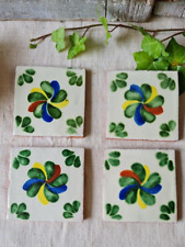 4 ANCIENS CARREAUX EN TERRE