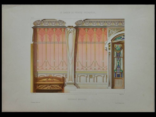 Decor art nouveau vestibule - nouveau,,