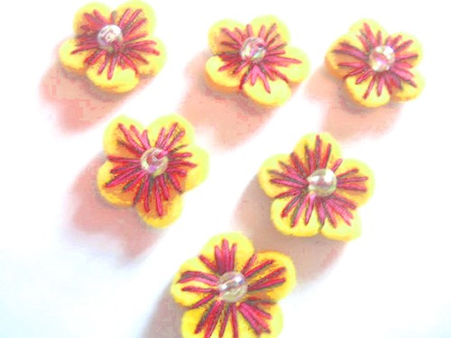 Lot appliques tissus - 6,