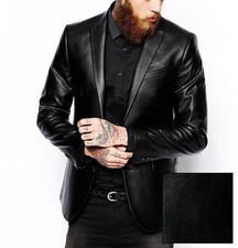 Blazer en cuir d'agneau