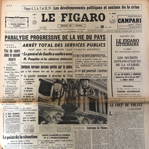 Journal figaro mai 1968 - journal, 17