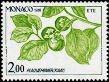 MONACO STAMP TIMBRE YVERT 1303 " SAISONS DU PLAQUEMINIER KAKI ETE " NEUF xx TTB