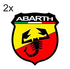 Sticker plastifié ABARTH SCORPION - Fiat 500 Punto coupé - 6cm x 6,5cm