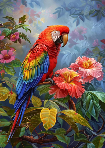Puzzle adulte 1000 pièces ara - adulte,