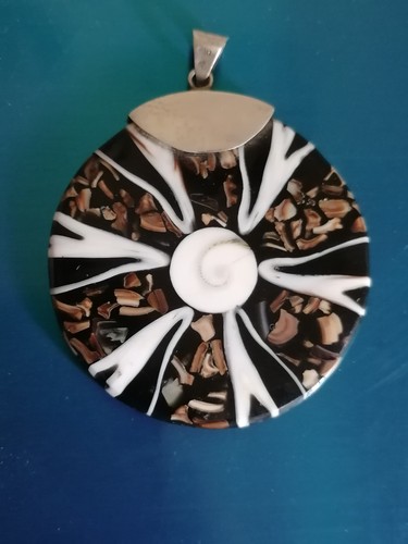 Pendentif vintage shiva oeil - pendentif,