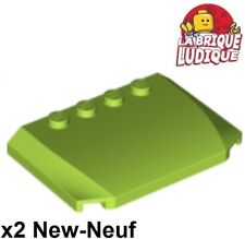 Lego 2x Wedge 4x6x2/3 triple curved toit capot vert citron/lime 52031 NEUF
